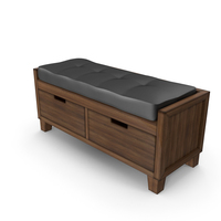 Crate and Barrel - Marin Bench with Cushion PNG & PSD Images