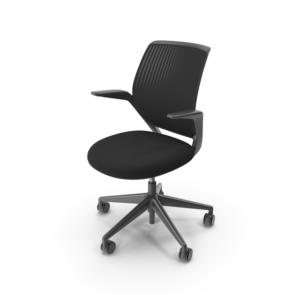 Crate and Barrel Steelcase cobi Black Office Chair PNG Images