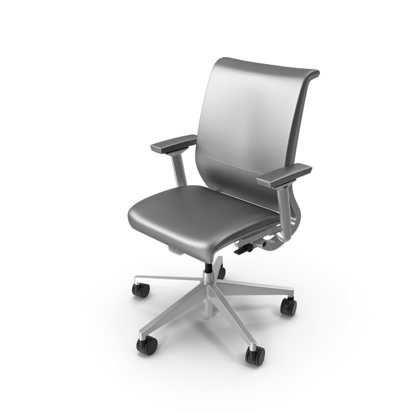 Crate and Barrel Steelcase Think Leather Office Chair PNG Images