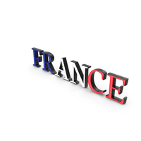 France Text with Flag PNG & PSD Images