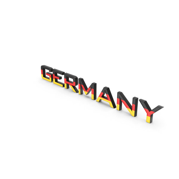 Germany Text with Flag PNG & PSD Images