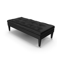 Crate and Barrel - Townsend Leather Ottoman PNG & PSD Images
