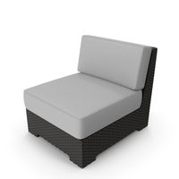 Crate And Barrel Ventura Modular Armless Chair PNG & PSD Images