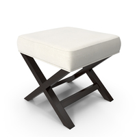 Crate and Barrel - X-Base Bench-Vanity Stool PNG & PSD Images