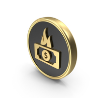 Dollar Money Fire Coin LogoSymbol Icon PNG & PSD Images