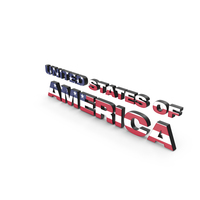 USA Text with Flag PNG & PSD Images