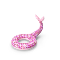 Pink and Red Giant Mermaid Tail Pool Float PNG & PSD Images