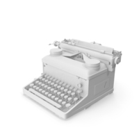 Grey Royal Typewriter PNG & PSD Images