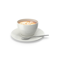 3D Cup Of Latte PNG & PSD Images