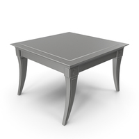 Klismos Square Side Table PNG & PSD Images