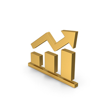 Symbol Graph Chart Gold PNG & PSD Images