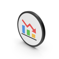 Icon Chart Down PNG & PSD Images