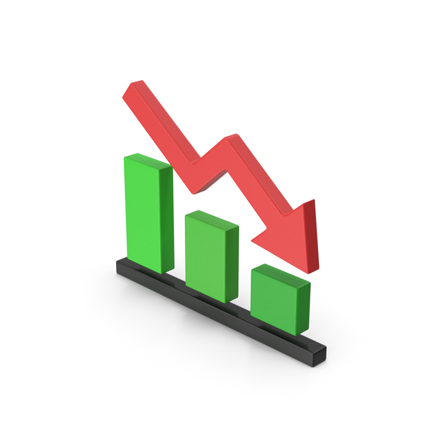 Symbol Graph Down Red Green PNG & PSD Images