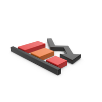 Graph Down Symbol PNG & PSD Images