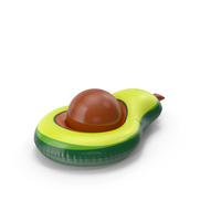 Green Avocado Pool Float with a Ball PNG & PSD Images