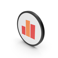 Icon Graph Red Orange PNG & PSD Images