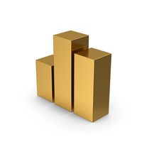 Symbol Graph Gold PNG & PSD Images