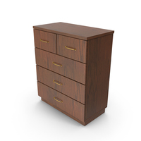 Chiffonier Wooden Commode Dark PNG & PSD Images