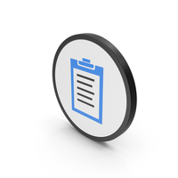 Icon Clipboard Blue PNG & PSD Images