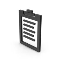 Symbol Clipboard Black PNG & PSD Images