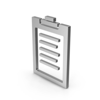 Symbol Clipboard Silver PNG & PSD Images