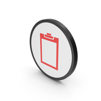Red Icon Clipboard Empty PNG & PSD Images