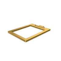 Gold Symbol Clipboard Clear PNG & PSD Images