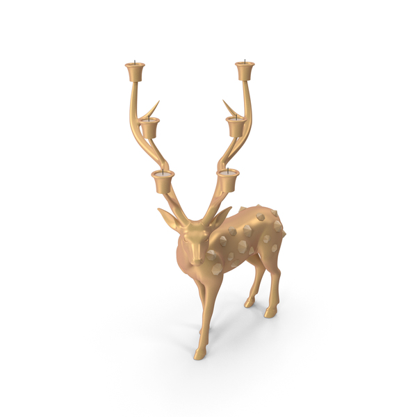 Deer Candle Support PNG & PSD Images