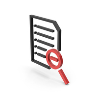 Symbol Document Zoom Out PNG & PSD Images