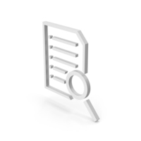Symbol Document With Magnifying Glass PNG & PSD Images