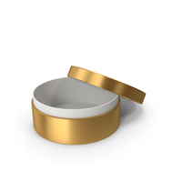 Ring Box Opened Gold PNG & PSD Images