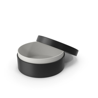 Ring Box Opened Black PNG & PSD Images
