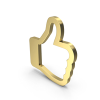 Like Symbol Gold PNG & PSD Images