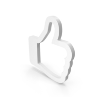 Like Symbol White PNG & PSD Images