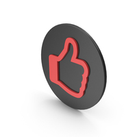 Like Symbol Black Red PNG & PSD Images