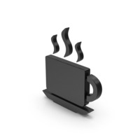 Symbol Coffee Cup Black PNG & PSD Images