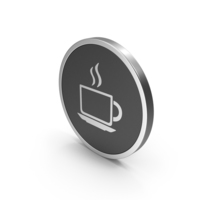 Silver Icon Coffee Cup PNG & PSD Images