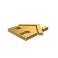 Gold Symbol House PNG & PSD Images