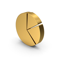 Symbol Pie Chart Gold PNG & PSD Images