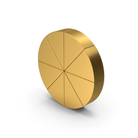 Symbol Pie Chart Gold PNG & PSD Images