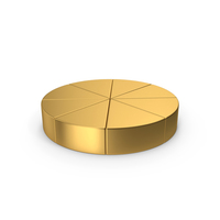 Pie Chart Gold PNG & PSD Images