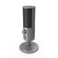 Streaming Microphone Grey PNG & PSD Images