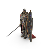 Fantasy Knight Idle Stance PNG & PSD Images