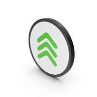 Icon Three Arrows Green PNG & PSD Images