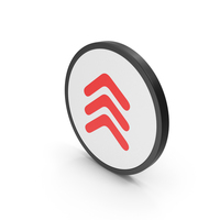 Icon Three Arrows Red PNG & PSD Images