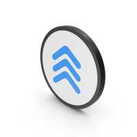 Icon Three Arrows Blue PNG & PSD Images