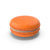 French Macaroon Orange PNG & PSD Images