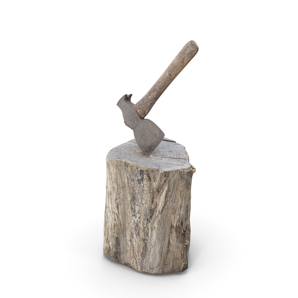 Old Axe on Wood PNG & PSD Images