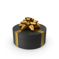 Ring Gift Box Black Gold PNG & PSD Images