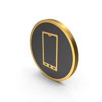 Gold Icon Smart Phone PNG & PSD Images